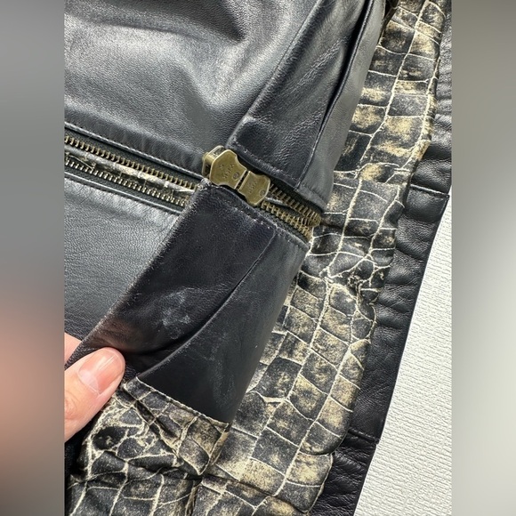 J.J.G private collection genuine leather coat jacket size S - Picture 7 of 14